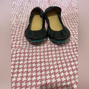 Tieks Black Leather Flats Size 7